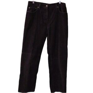 Jones New York Sport Brown Corduroy Wide Leg Pants 12